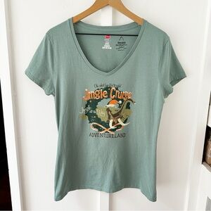 DISNEY PARKS green Xmas jungle cruise tshirt